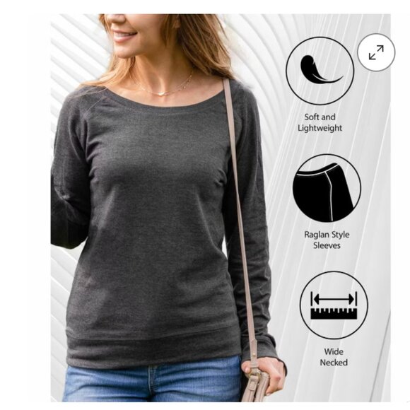 Marilyn Monroe Dog Portrait Lightweight French Terry Wide Neck Graphic Shirt - Picture 12 of 13